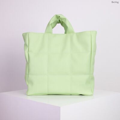 nuuwaï - Vegan Quilted Bag - LINN pistachio green