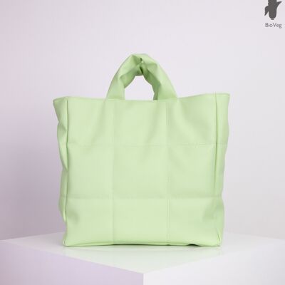 nuuwaï - Vegan Quilted Bag - LINN pistachio green