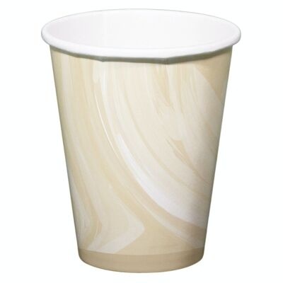 Cups Marble Beige 250ml - 6 pcs