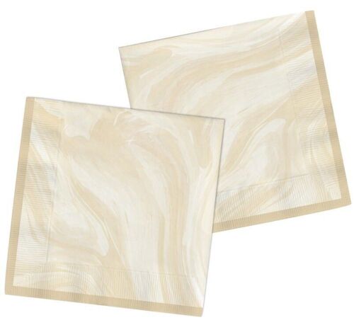 Servetten Marmer Beige 33x33cm - 20 stuks