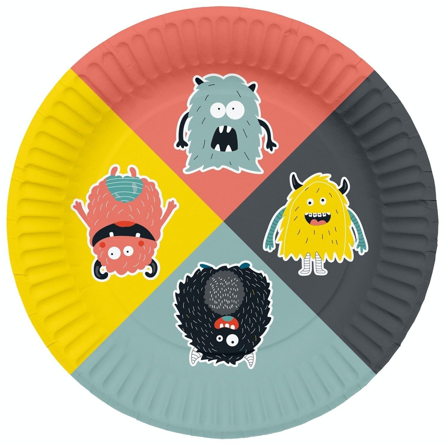 Borden Monster Bash 23cm - 8 stuks