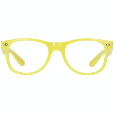 Lunettes Blues Brothers jaune fluo