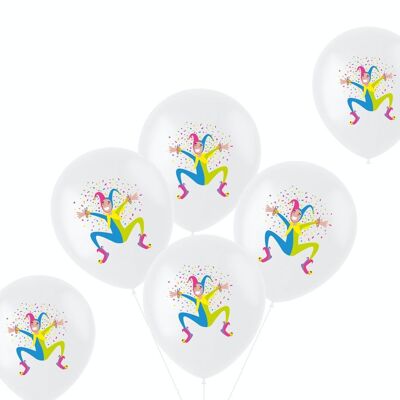 Ballonnen Harlekijn 33cm - 6 stuks