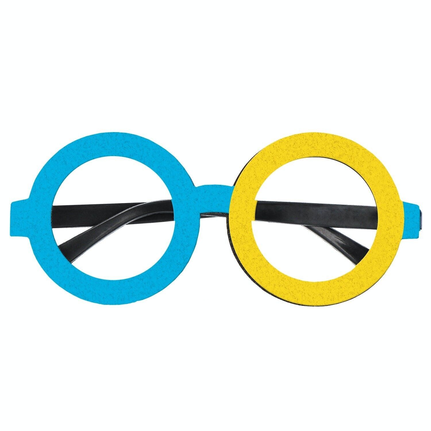 Brille Colorblock Blau/Gelb