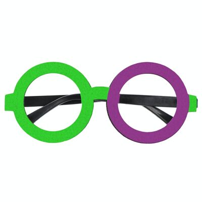 Glasses Colorblock Purple/Green