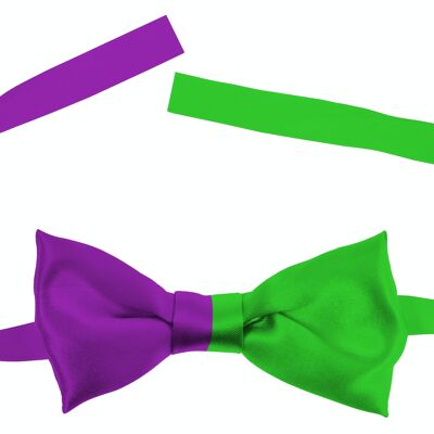 Bow Tie Colorblock Purple/Green