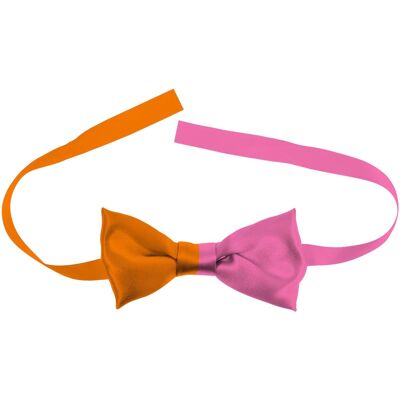 Bow Tie Colorblock Orange/Pink