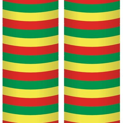 Serpentines Red-Yellow-Green 4m - 2 pcs