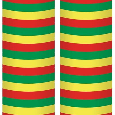 Serpentines Rouge-Jaune-Vert 4m - 2 pcs