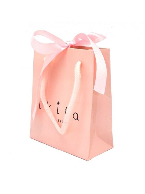 Lot de 10 sacs cartonnés Ikita Paris - Rose