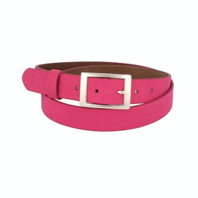 Belt Woman Leather Apollo Basic Pink