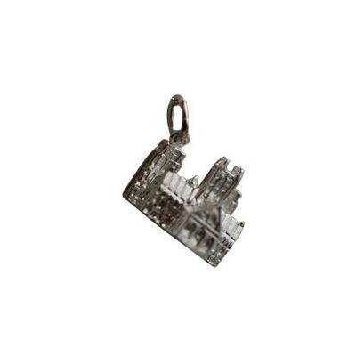 Silver 12x17mm Lincoln Cathedral charm (SKU P304S)