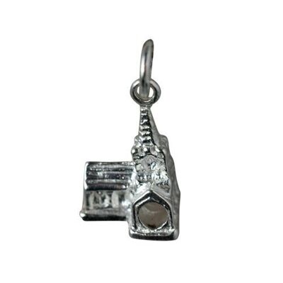 Silver 12x17mm Lincoln Cathedral charm (SKU P305S)