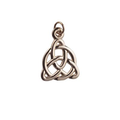 9ct 19x18mm Celtic Trinity knot design Pendant  (SKU P328N)