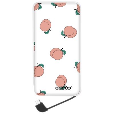 Batterie externe Modèle L - Design Peach