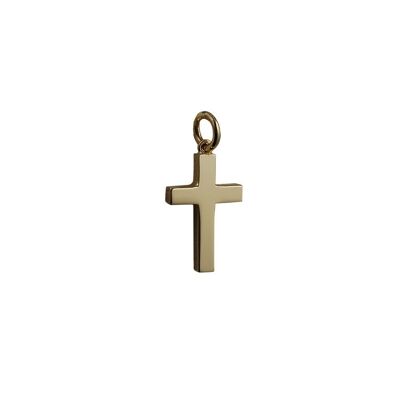 9ct 20x13mm Plain Solid Block Cross (SKU X333N00)