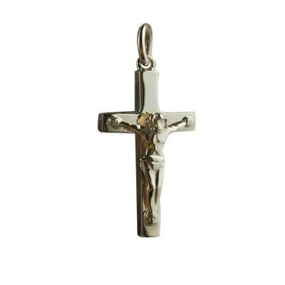 9ct 25x15mm Solid Block Crucifix Cross (SKU X334N48)