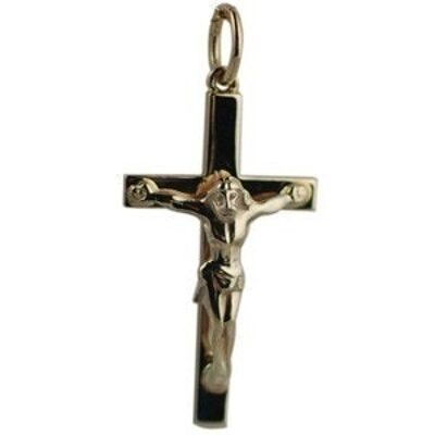 9ct 25x15mm Solid Block Crucifix Cross (SKU X391N48)