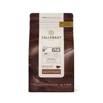 CALLEBAUT N°823 - Select 33,8 % -Parfait alliance de cacao, lait, et caramel (lait 20,8 %, cacao 33,8 %) - 1 kg 1