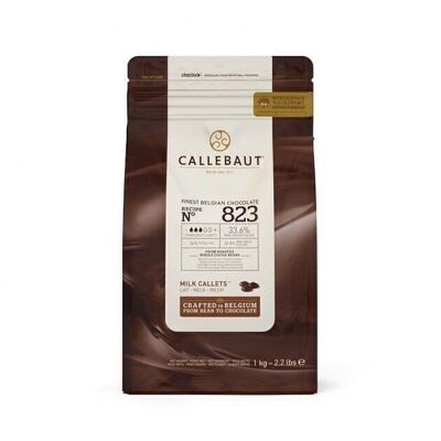 CALLEBAUT N°823 - Select 33,8 % -Parfait alliance de cacao, lait, et caramel (lait 20,8 %, cacao 33,8 %) - 1 kg