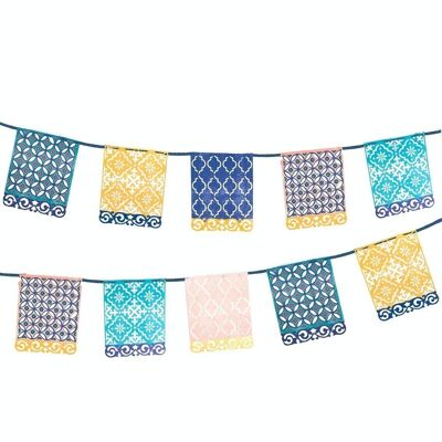 Souk Blue Paper Garland - 3m