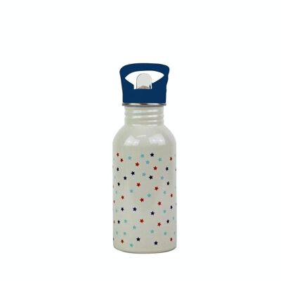 Botella de agua de pared simple - Estrellas - 500 ml