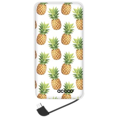 Batterie externe Modèle L - Design Ananas Mix