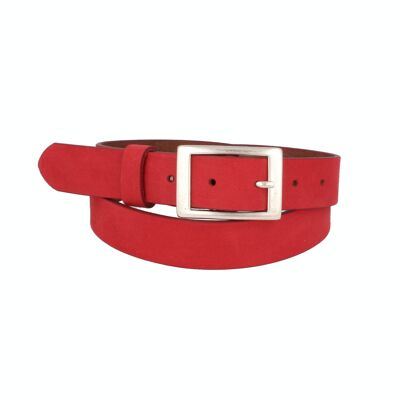Belt Woman Leather Apollo Basic Red