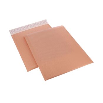 Lot de 10 enveloppes bulles roses mat 2