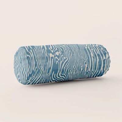 Striped cushion - Bolster Celeste