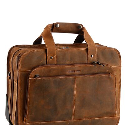 Vintage business trolley leather 1549-25