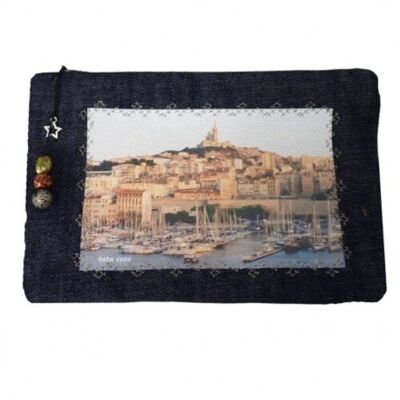 Pochette  tableau vieux port