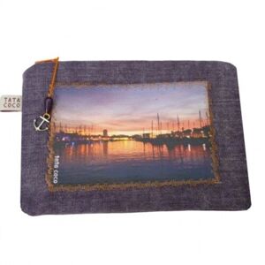 Pochette nuit vieux port face