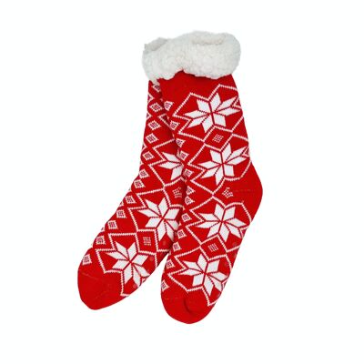 Christmas cosy socks "Red"