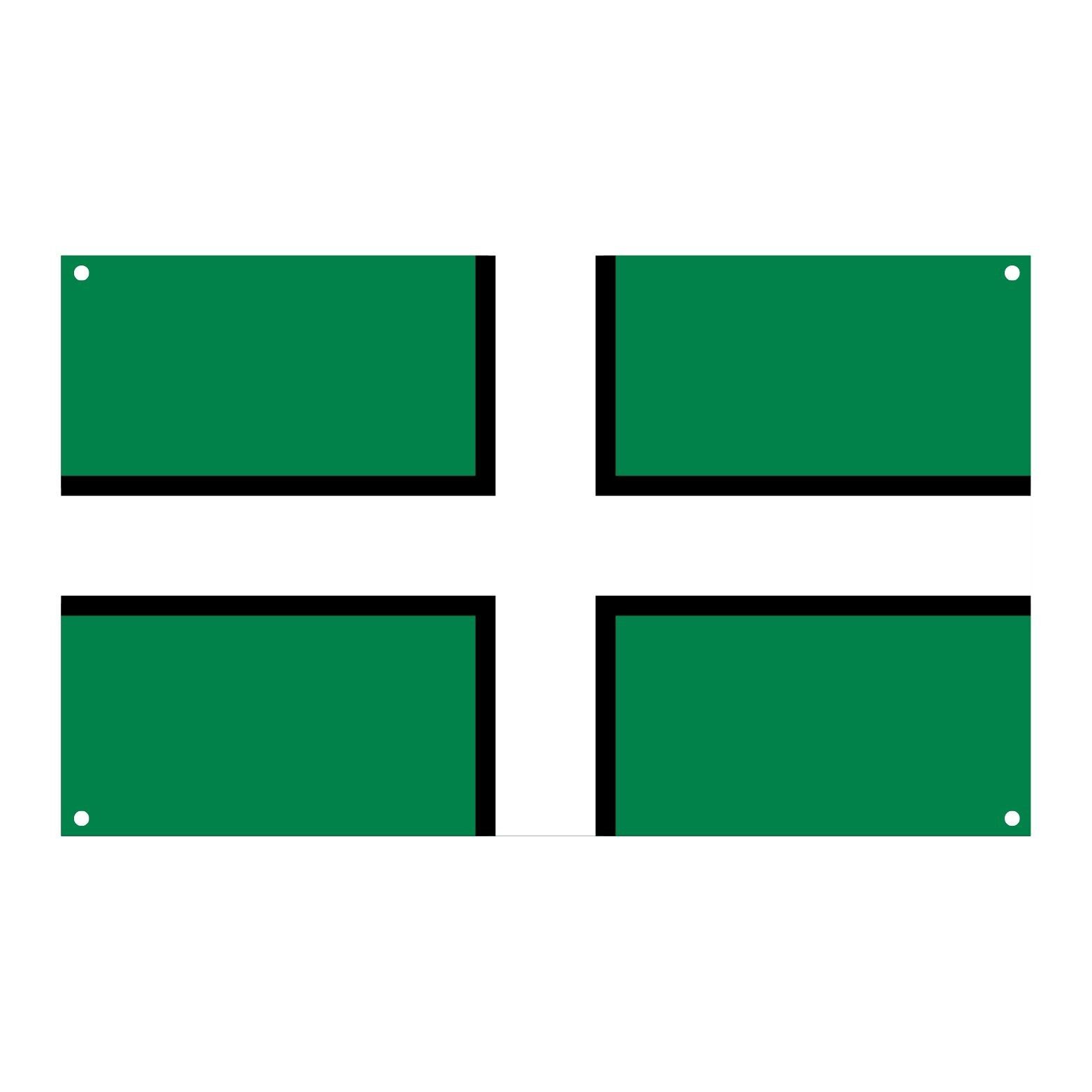 Schlichtes Devon-Metallschild