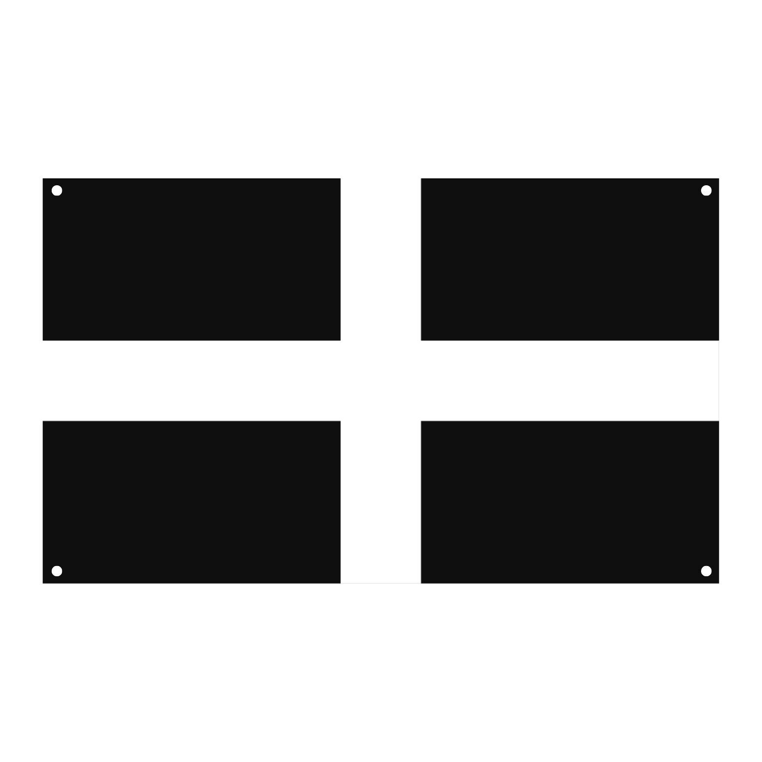 Schlichtes Cornwall-Metallschild