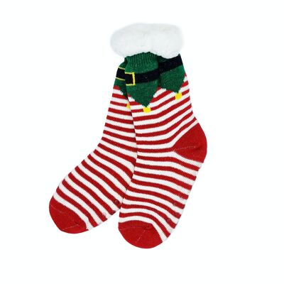 Chaussettes douillettes de Noël "Elfe"