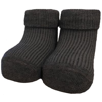 Newborn socks RIB - antra