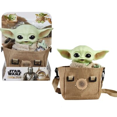 Star Wars – The Mandalorian – Figurine Peluche L’Enfant Sonore et Son Sac