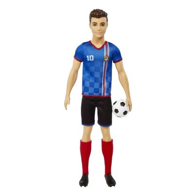 Barbie Ken Fußballer-Puppe, Kurzhaar, Nr. 10