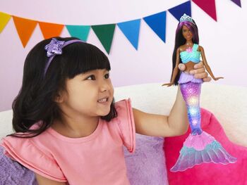 Barbie – Poupée Barbie Dreamtopia Sirène Lumières Scintillantes 2