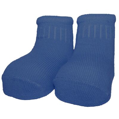 Newborn socks STRIPE - denim blue