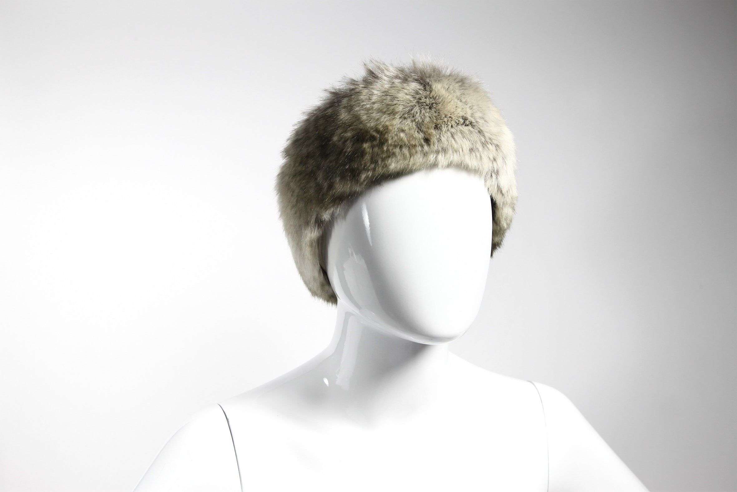 Small collar / Headband in luxury faux fur - Made in France
