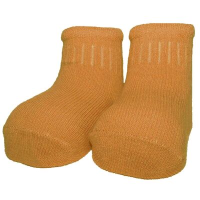 Newborn socks STRIPE - golden yellow