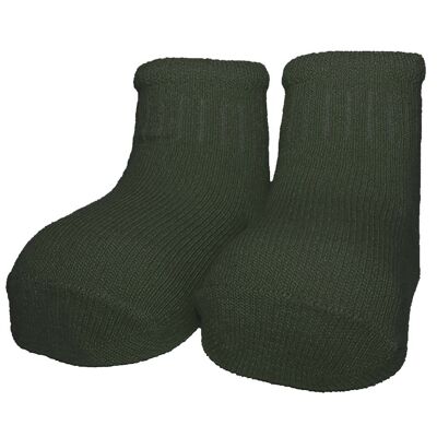 Socken für Neugeborene STRIPE - khaki