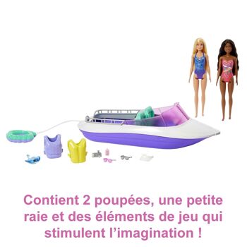 Barbie – Barbie Mermaid Power-Bateau, poupées et accessoires 4