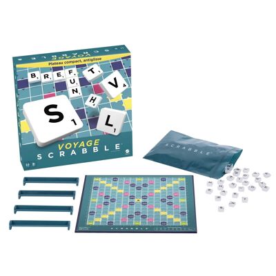 SCRABBLE VOYAGE - EDIZIONE IN MINIATURA 20X20 CM - VERSIONE FRANCESE
