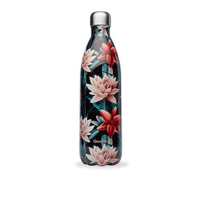 Thermos bottle 1000ml, tropical black