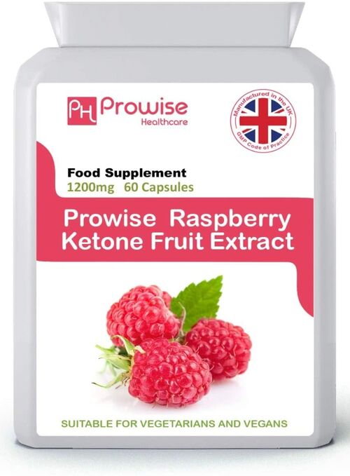Raspberry Super Strength 60 Capsules | Suitable For Vegetarians & Vegans by Prowise Healthcare