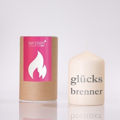 Flämmchen "Glücksbrenner" grau